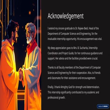 Comprehensive Internship Experience and Web Development Project at ...