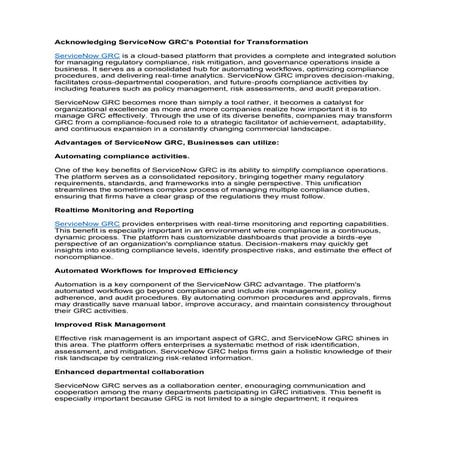 Acknowledging ServiceNow GRC's Potential for Transformation.pdf