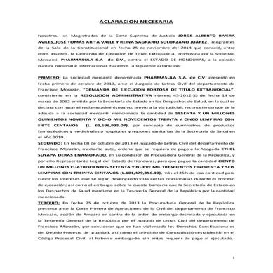 Magistrados aclaran que integración de magistrados se hizo en base a ley 