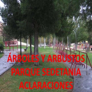 Aclaraciones parque sedetania
