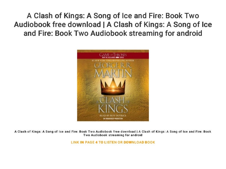 A Clash Of Kings Audiobook Free Download A Clash of Kings: A Song of Ice and Fire: Book Two Audiobook free dow…