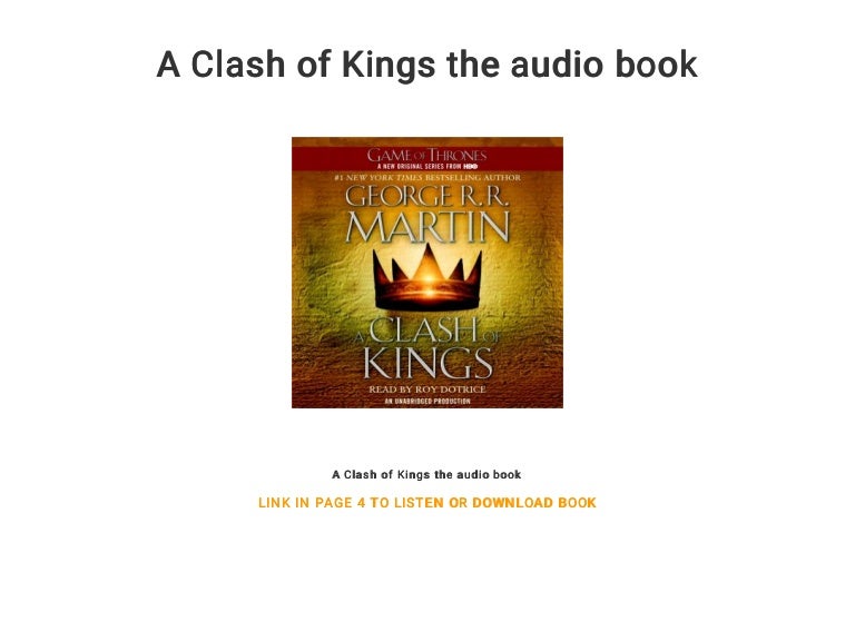 a clash of kings audio book