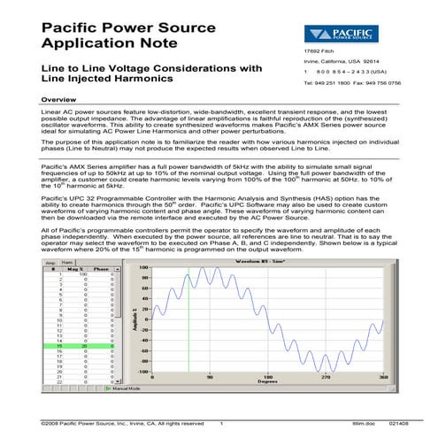 Ac Linear Power Source Considerations By Pacific Power Source | PDF