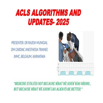 Advanced ACLS Algorithms and 2025 Updates in Cardiac Care | PPTX