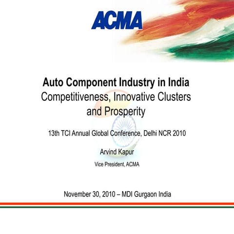 Auto Component Industry in India
