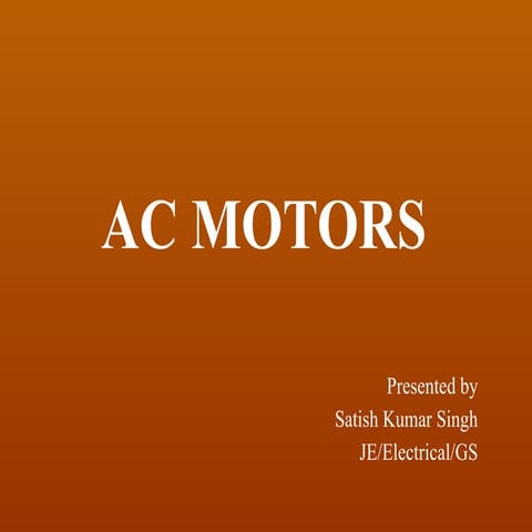 AC machine with ppt for electrical engineering