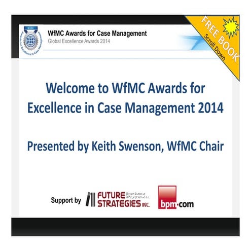 2014 Winners Announced in WfMC Global  Awards for Excellence in Case Management