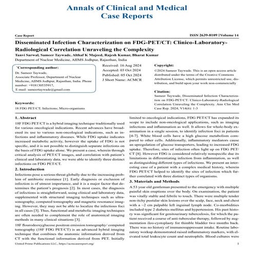 Peritoneal Coccidioidomycosis: Clinical Presentation and Diagnosis | PDF