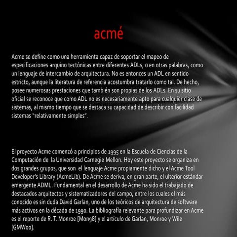 Lenguaje Acme