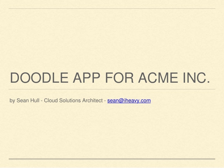 Acme mobile app