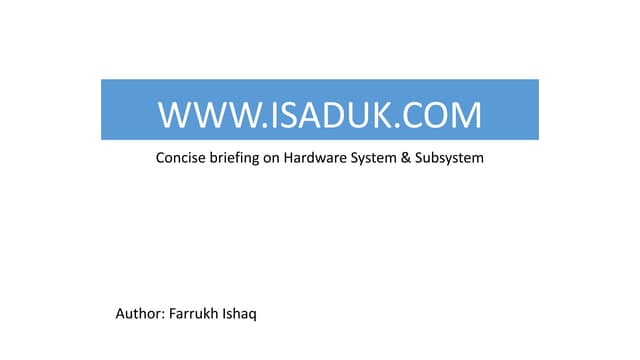 Learn about computer hardware and software