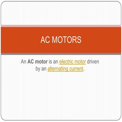 Ac motors