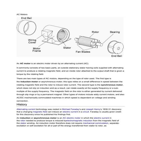 Ac machines | PPTX