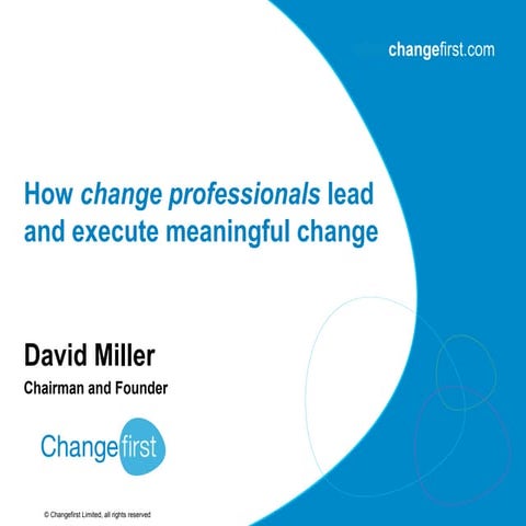Introducing e-change: the web-based change management toolkit | PPT