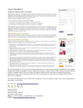 Acne treatment-delhi