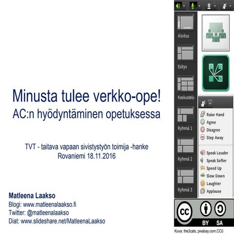 AC:n hyödyntäminen opetuksessa