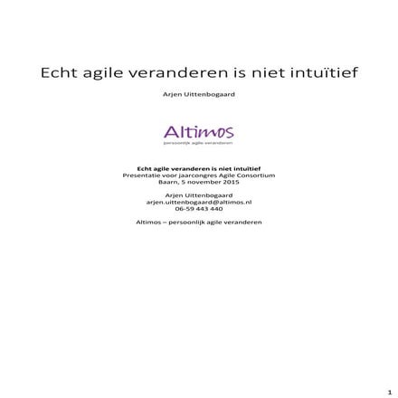 Acnl2015 arjen uittenbogaard-echt agile veranderen