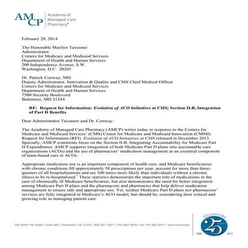 Evolution of Accountable Care Organization (ACO) Initiatives at CMS - Public ...