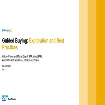Guided Buying: Exploration and Best Practices