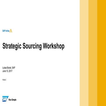 Strategic Sourcing Workshop