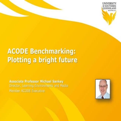 ACODE Benchmarking: Plotting a bright future