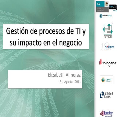 Gestión de procesos de ti y su impacto ok