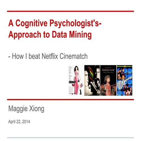 A cognitive psychologist's approach to data mining