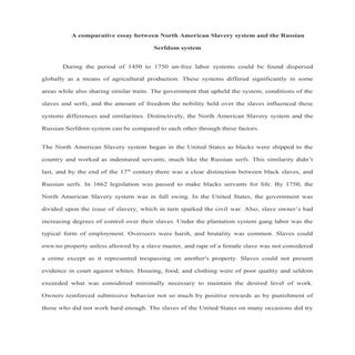 A comparative essay between north a...