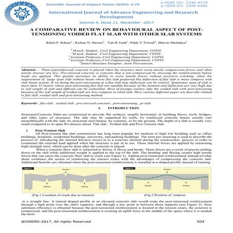 A comparative review on behavioural aspect of post  tensioning voided flat sl...