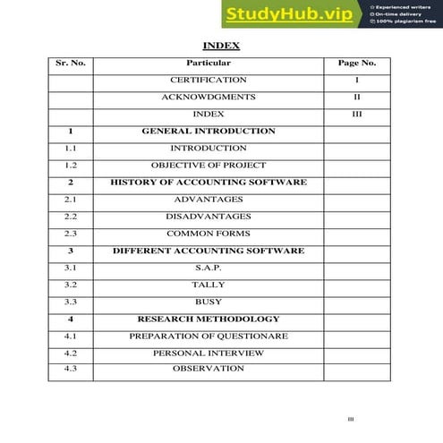 A Comparative Study Of Different Accounts Software