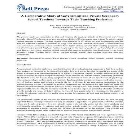 A comparative study of secondary school students’ performance | PDF