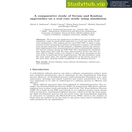 A Comparative Study Of Scrum And Kanban Approaches On A Real Case Study ...
