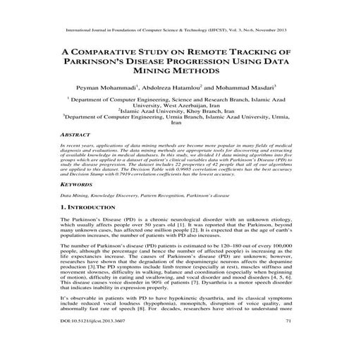 A comparative study on remote tracking of parkinson’s disease progression usi...