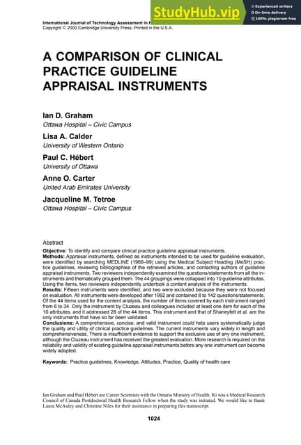 Scientific Studies Reporting Guidelines | PPT