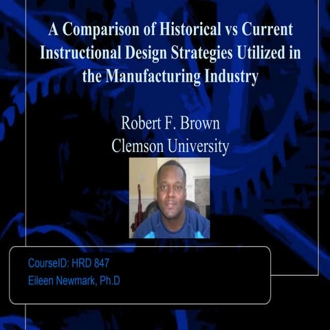 A comparison of historical vs current instructional design