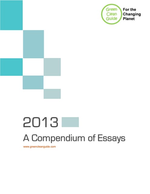 Going green essay