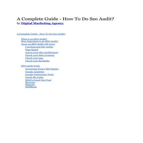 A Complete Guide - How To Do Seo Audit.pdf