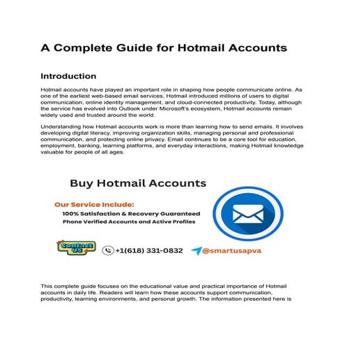 A Complete Guide for Hotmail Accounts.pdf