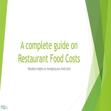 A complete guide on managing restaurant food costs 