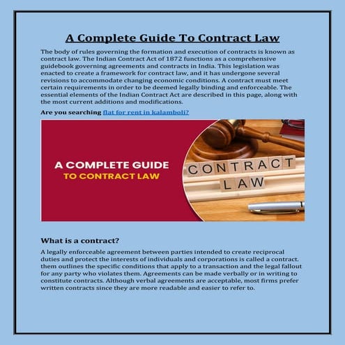 A Complete Guide To Contract Law.    pdf