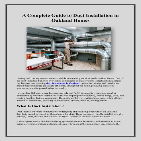 A Complete Guide to Duct Installation in Oakland Homes.docx