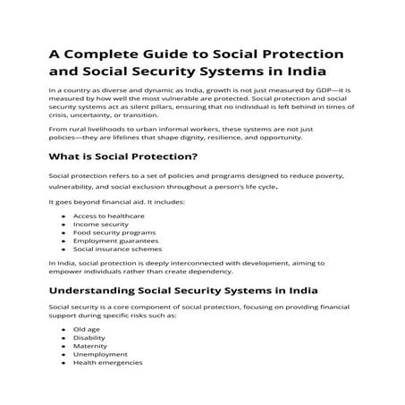 SOCIOLOGY PPT. SOCIAL SECURITY POWER POINT | PPTX
