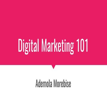 A complete introduction to digital marketing 2017