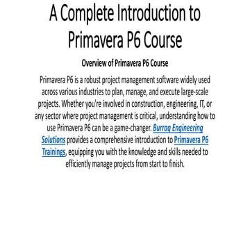 A Complete Introduction to Primavera P6 Course.pdf