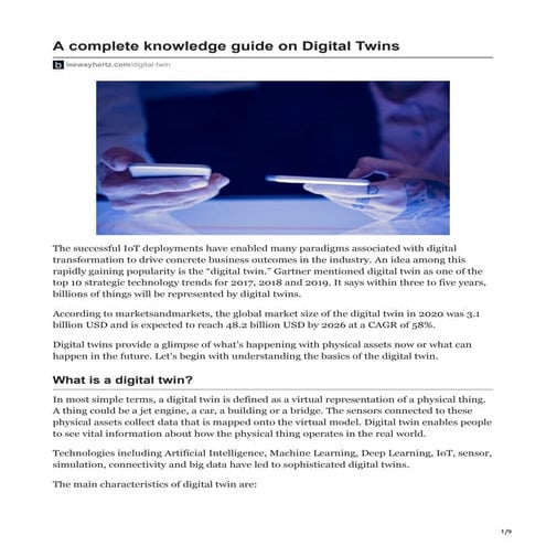 Digital Twin: A Complete Knowledge Guide