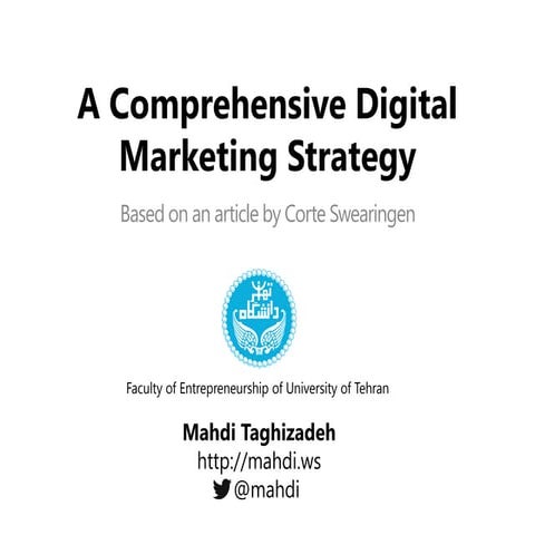 A Comprehensive Digital Marketing Strategy