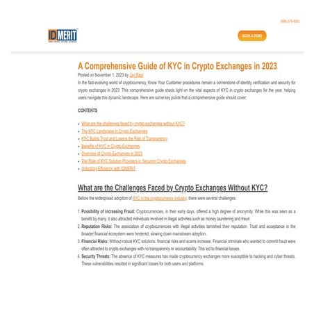 A Comprehensive Guide of KYC in Crypto Exchanges in 2023.pdf