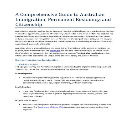 Mastering Australian Citizenship A Comprehensive Look At The