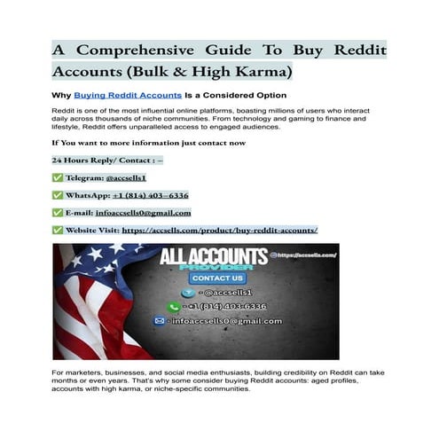 A Comprehensive Guide To Buy Reddit Accounts (Bulk & High Karma).pdf