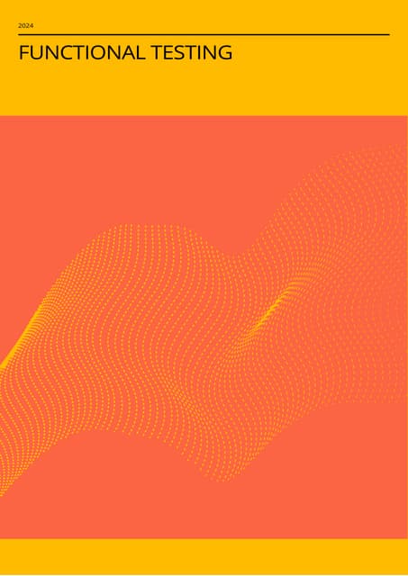 A Comprehensive Guide To Functional Testing